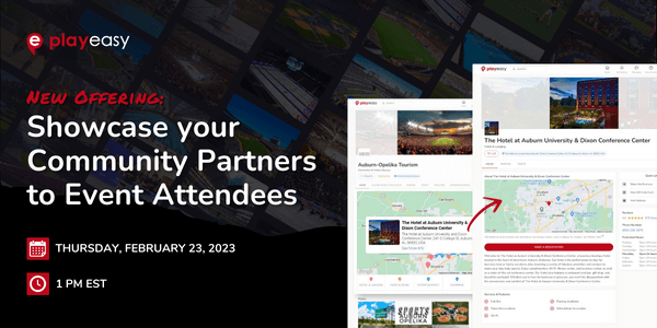 Join Our Webinar Next Thursday! Showcase your Community Partners to Event Attendees