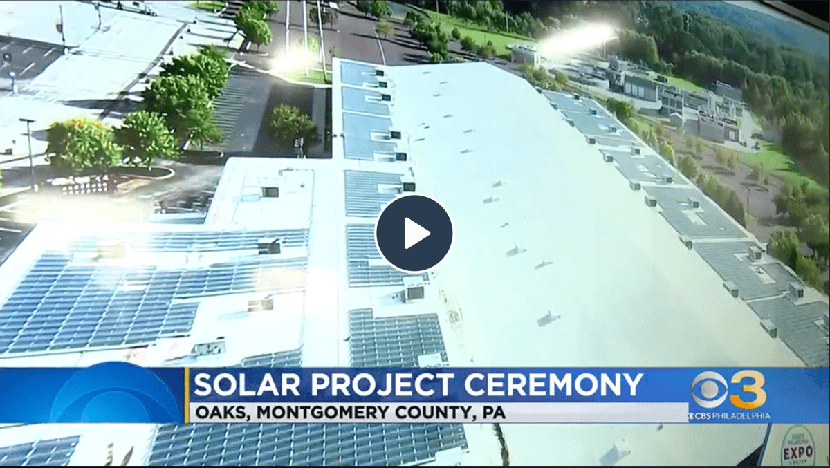 The Greater Philadelphia Expo Center at Oaks now runs on Solar!