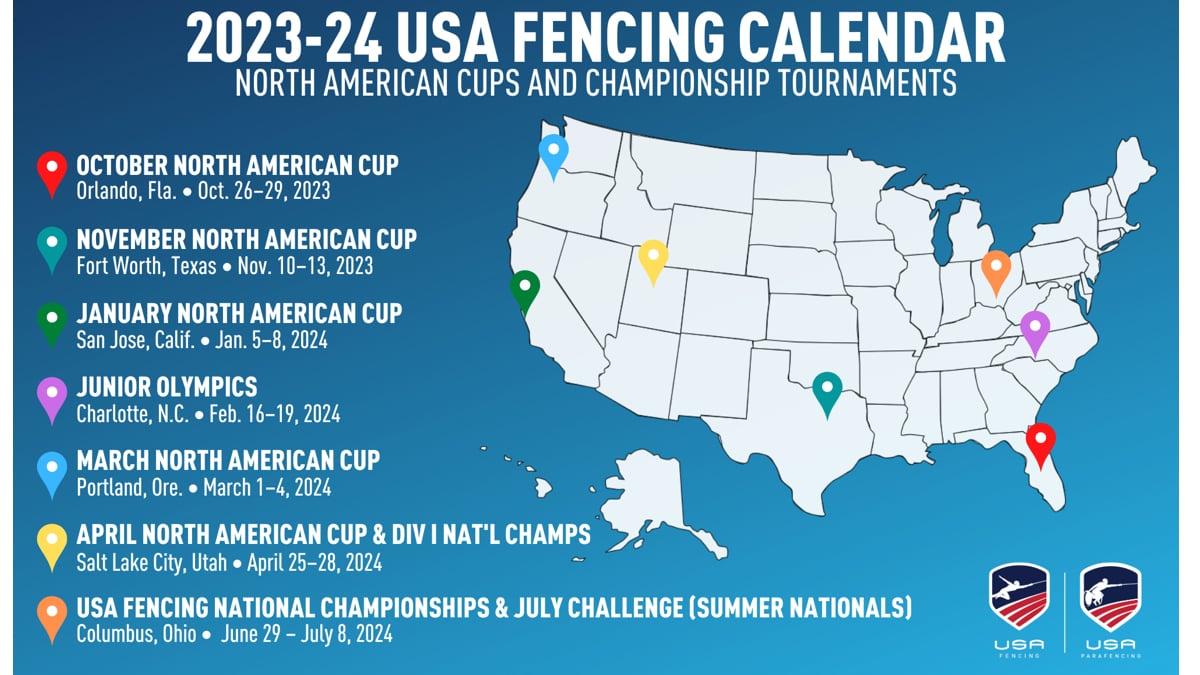 USA Fencing Announces 20232024 Schedule Playeasy