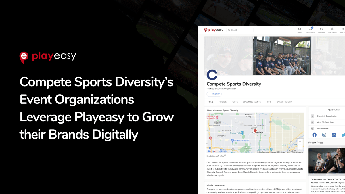 Compete Sports Diversity’s Event Organizations Leverage Playeasy to Grow their Brands Digitally