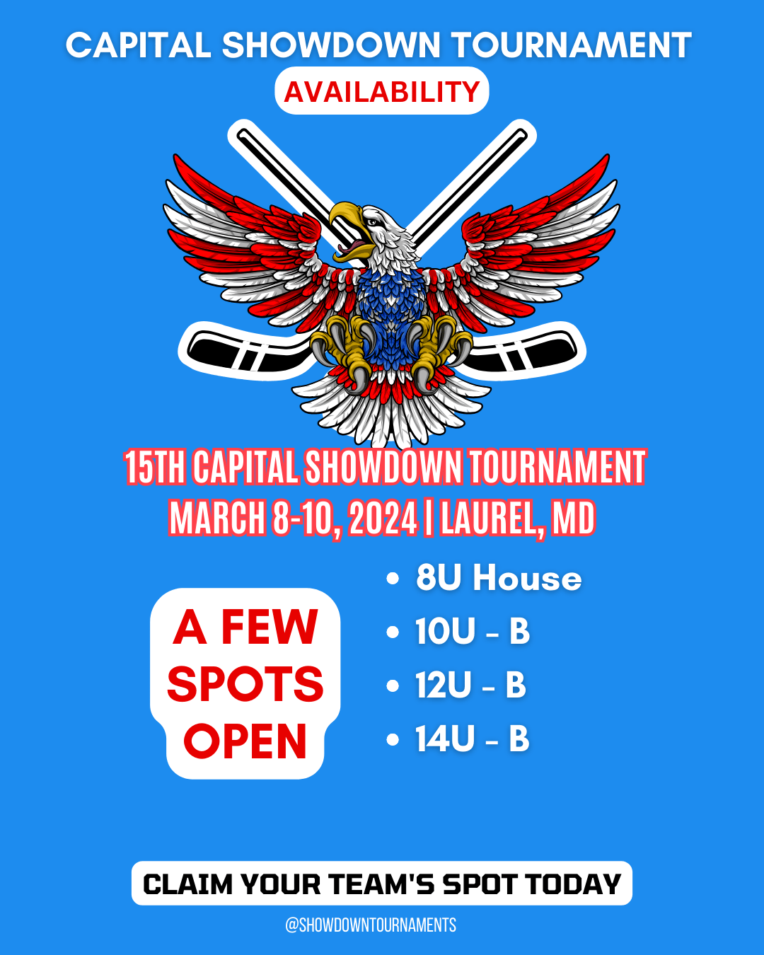 March Hockey Tournament – A Few Openings