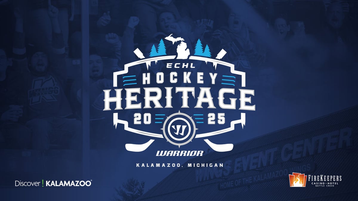 Kalamazoo Named Host City For 2025 Warrior/ECHL Hockey Heritage Weekend