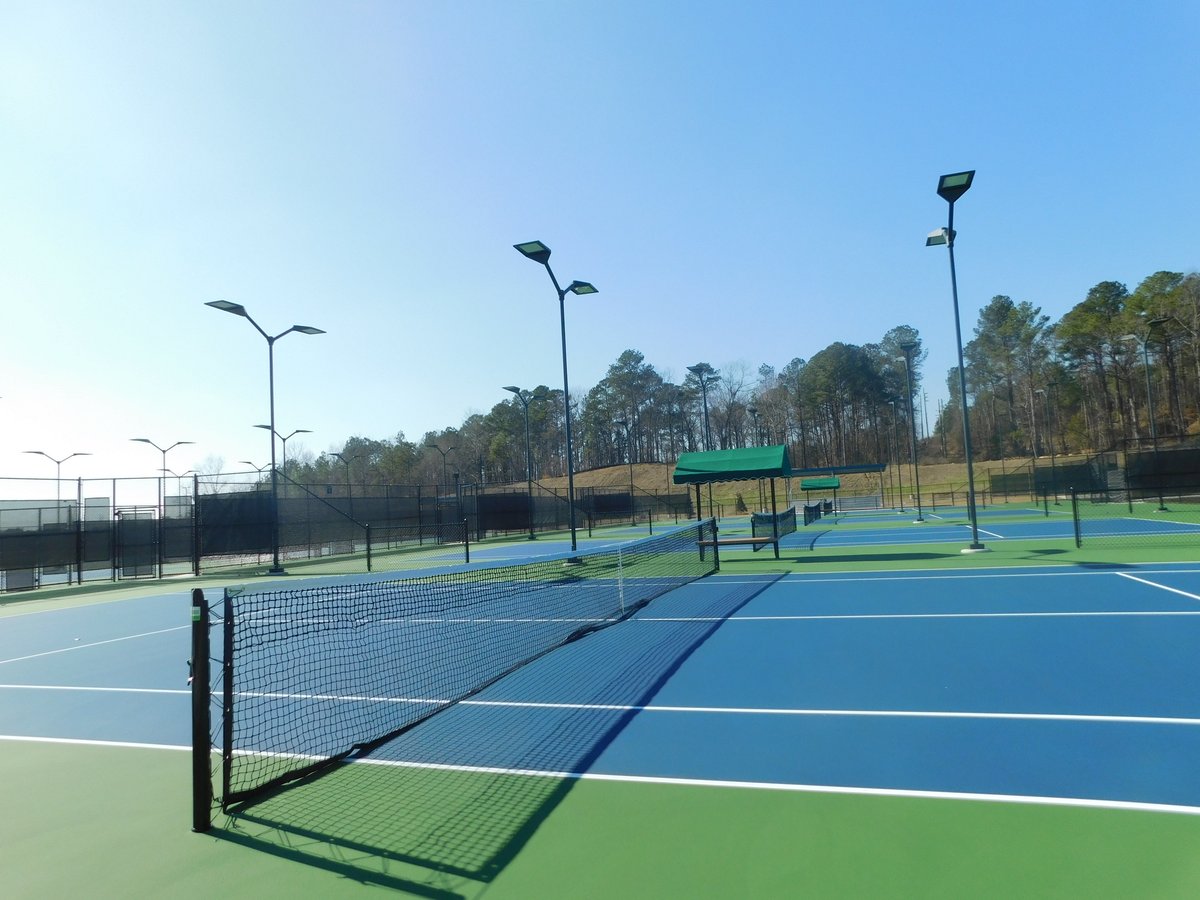 Court Resurfacing at the HMC Tennis Center