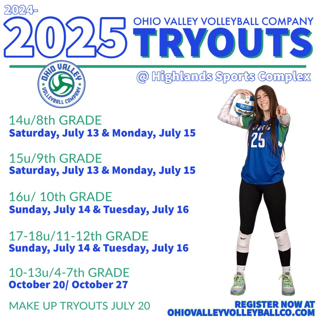 OVVC Volleyball Club Tryouts