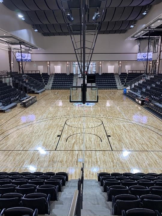 Inside the Rock Hill Sports & Event Center — championship court
