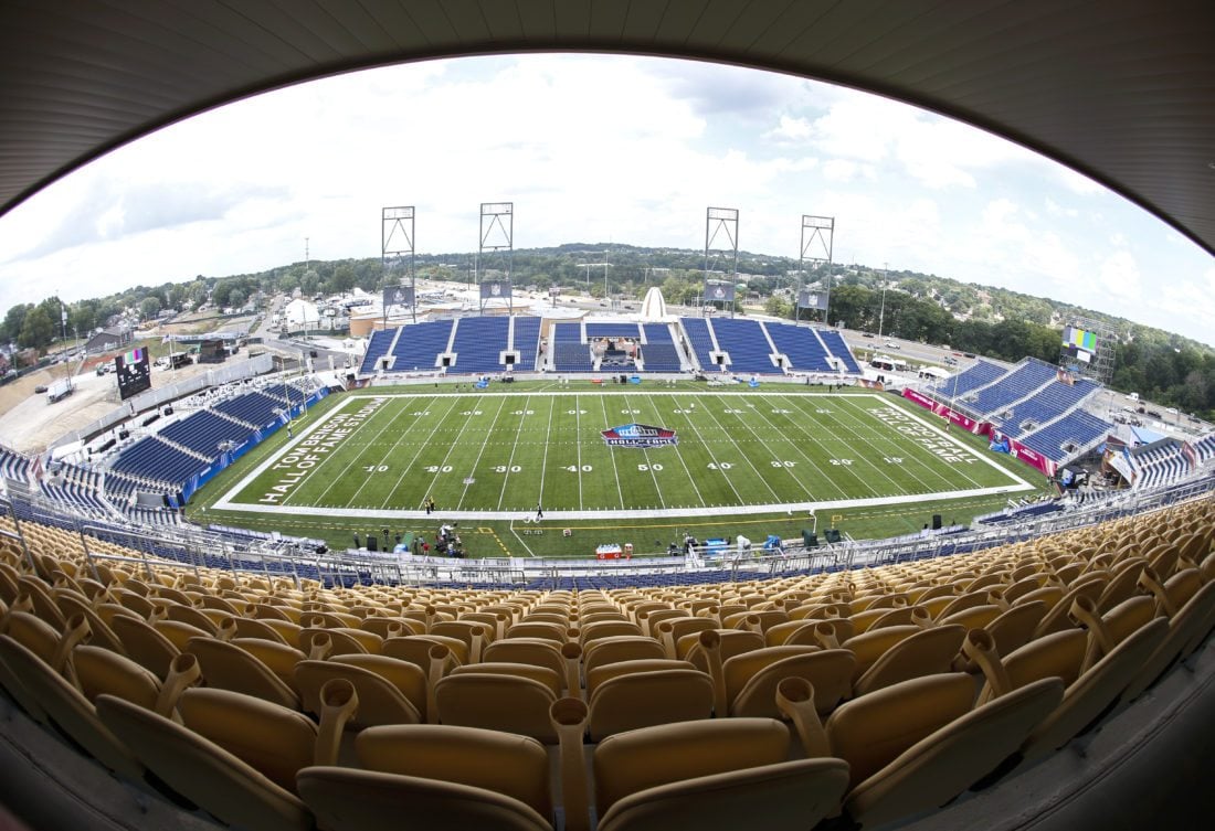 Tom Benson Hall of Fame Stadium dedicated