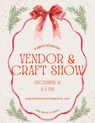 Fargo Masonic Vendor & Craft Show
