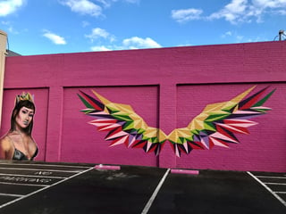 FAB Pink Wall Mural