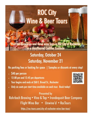 Roc City Wine & Beer Tours
