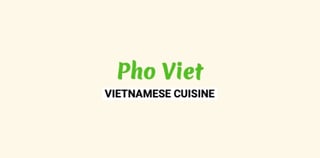Pho Viet Restaurant