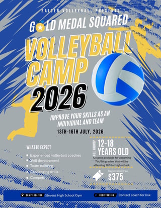 2026 Gold Medal Squared Volleyball Camp