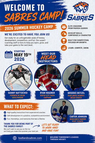 2026 Badlands Sabres Hockey Camps