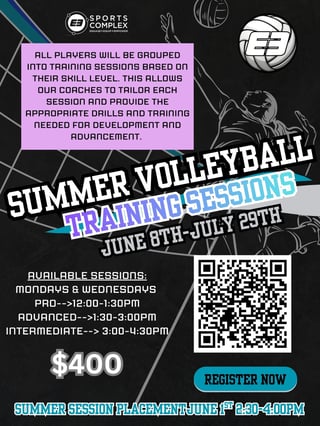 E3 Summer Volleyball Training Sessions