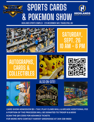 Highlands Sports Complex Card show