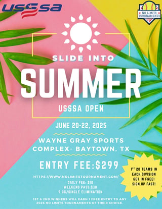 Slide Into Summer Fastpitch
