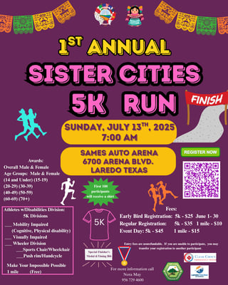 Sister Cities Festival 5k Run/ 1 Mile Walk 