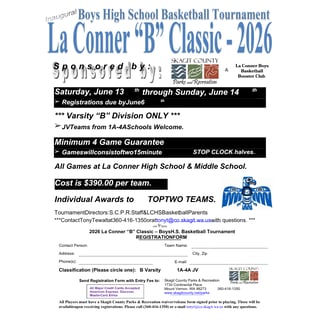 La Conner "B" Classic ( Boys High School) 2026