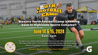 Pittsburgh Steelers Youth Football Camp 2024