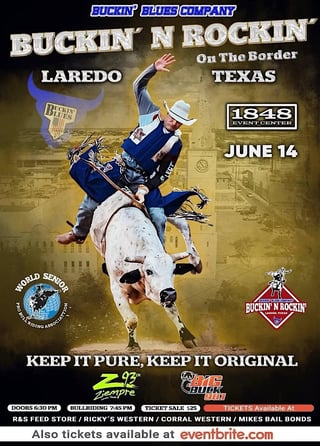 Buckin' N Rockin' On The Border Bull Riding