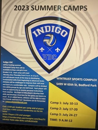 Indigo Volleyball Camp Session 1