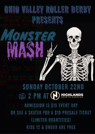 Ohio Valley Roller Derby Monster Mash