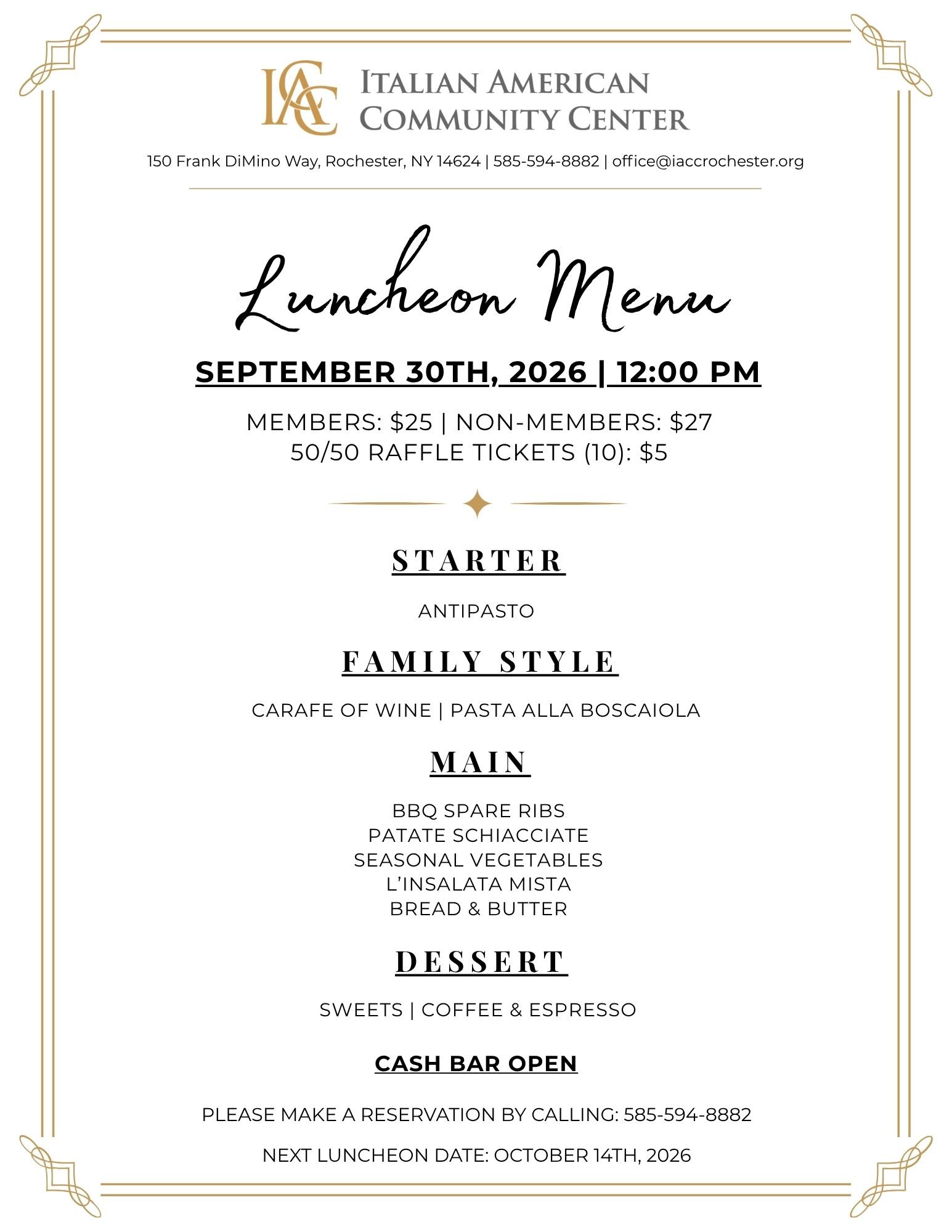 IACC Biweekly Luncheon