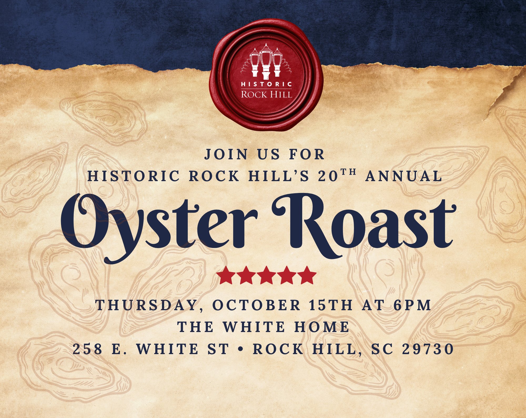 Historic Rock Hill's 20th Annual Oyster Roast