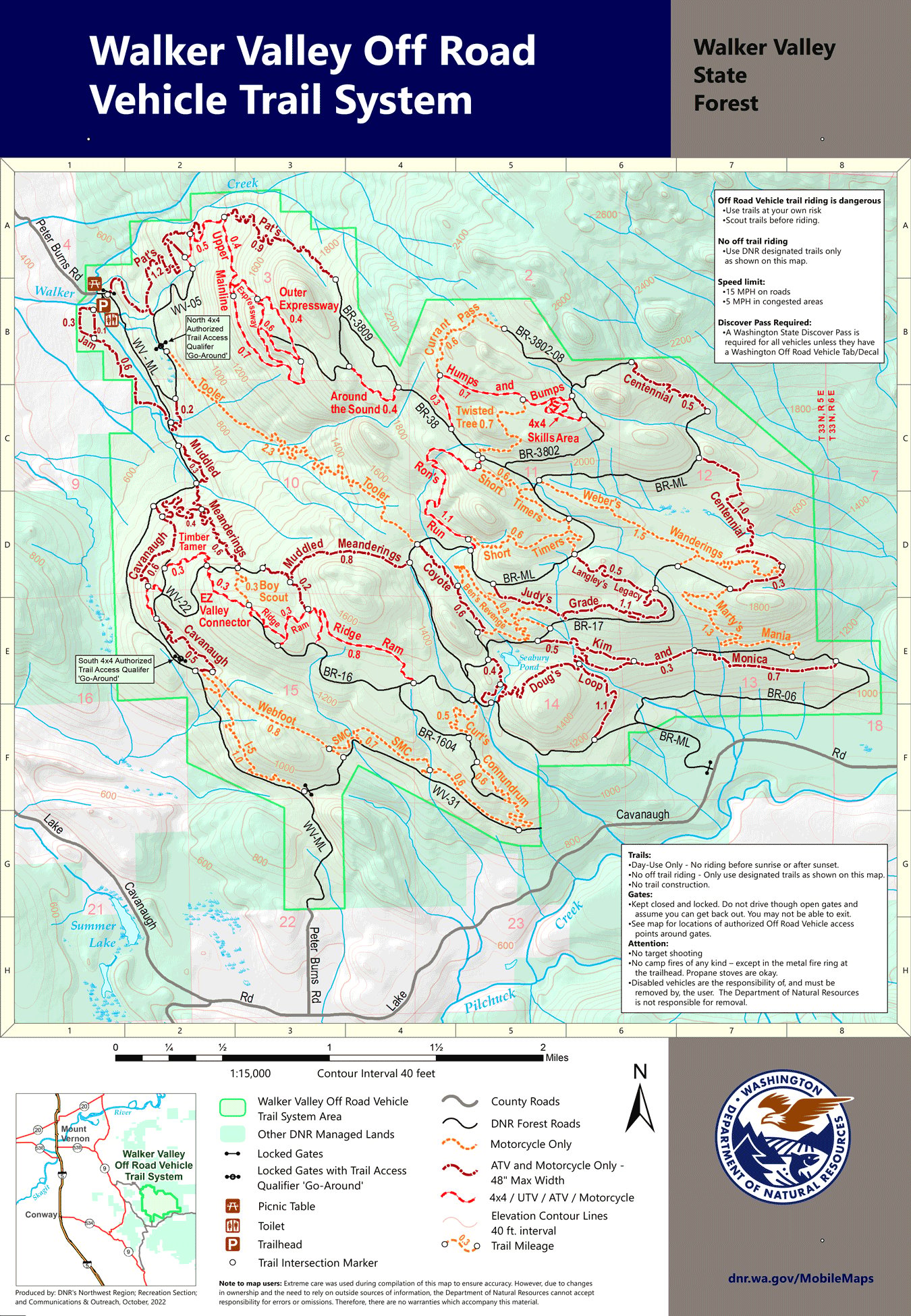 Walker Valley Off Road Vehicle Trails 