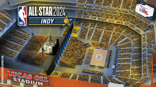 Lucas Oil Stadium Unveiled as Multi-Purpose Venue for NBA All-Star 2024