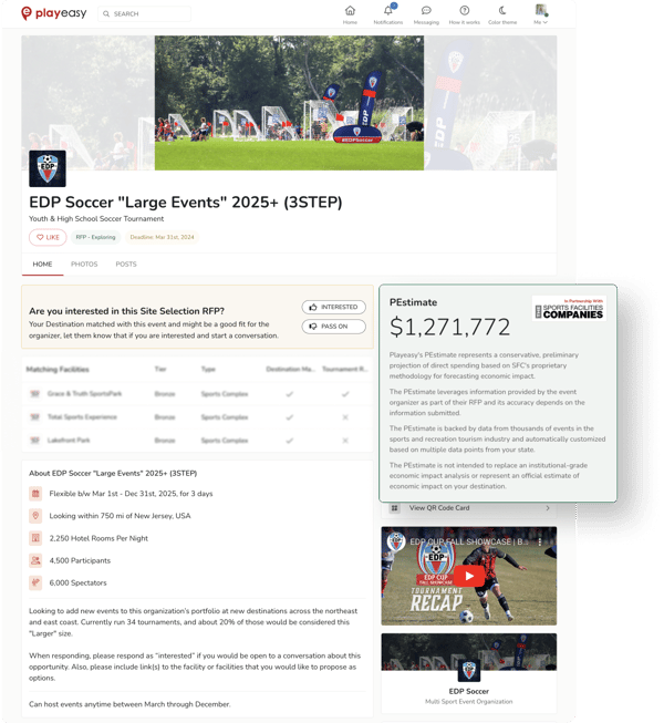 3STEP Sports Posts 67 New RFP Opportunities on Playeasy Totaling $21 Million of Potential Economic Impact