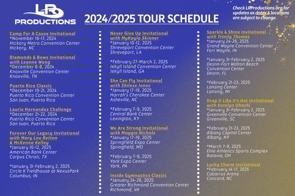 2024/2025 LR Productions Competition Tour Announcement
