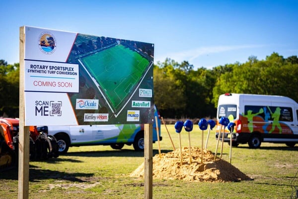 Ocala’s Rotary Sportsplex held groundbreaking ceremony for Synthetic Turf Conversion and park upgrades