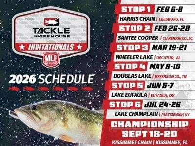 MLF Announces Wheeler Lake as Stop 3 on 2026 Tackle Warehouse Invitationals