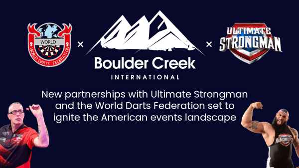 New partnerships with Ultimate Strongman and the World Darts Federation set to ignite the American events landscape