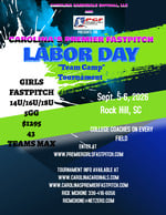 Carolina Premier Fastpitch Labor Day Team Camp Tournament