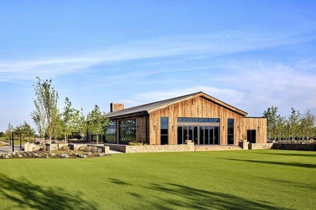 Outdoor wedding area