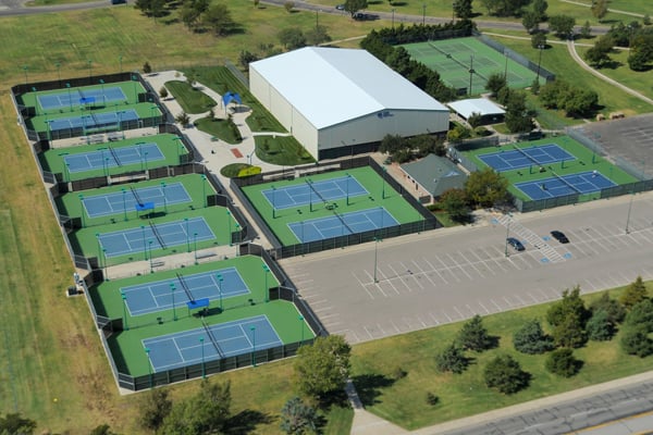 Amarillo National Tennis Center Aeriel shot