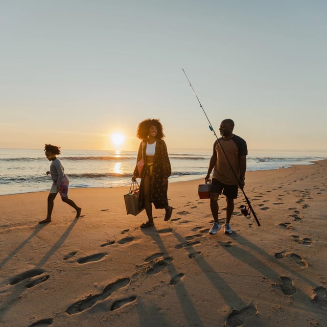 Mother and Her Father talking while daughter runs ahead on the beach-fit(960,960).0dadf014.jpg