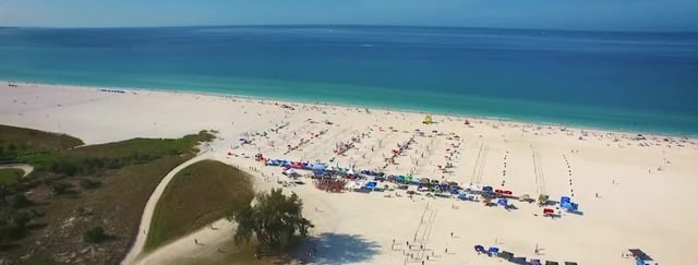 Siesta Key Beach Aerial