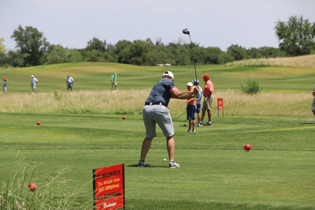 Golfer at Ross Rogers Complex