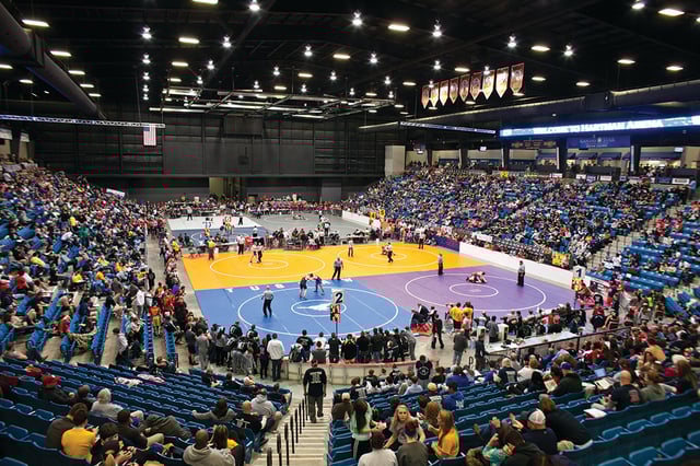 Facilities_Hartman Arena Wrestling Match_2015_Hartman Arena_Visit Wichita Internal Use.jpg
