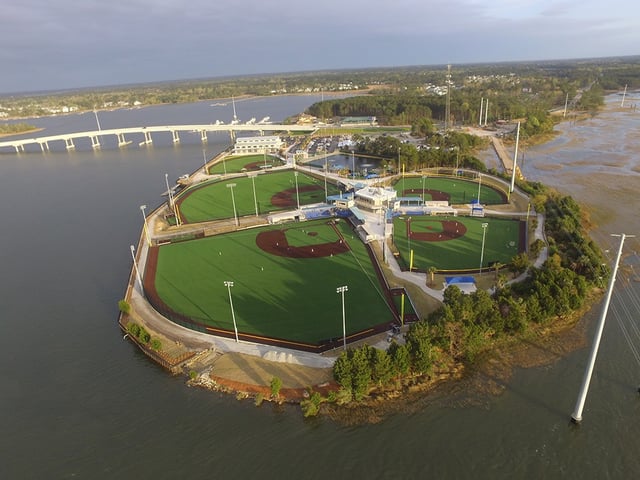 ac baseball complex on water