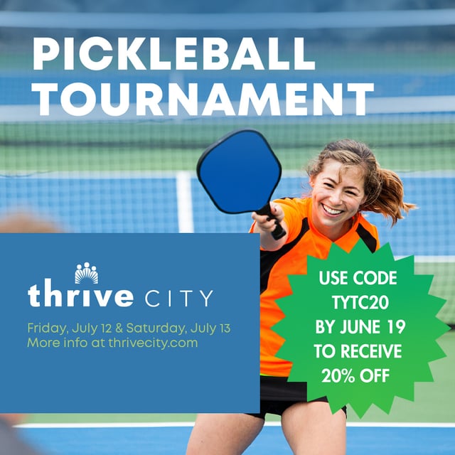 Hoop it Up Thrive City Pickleball Tournament