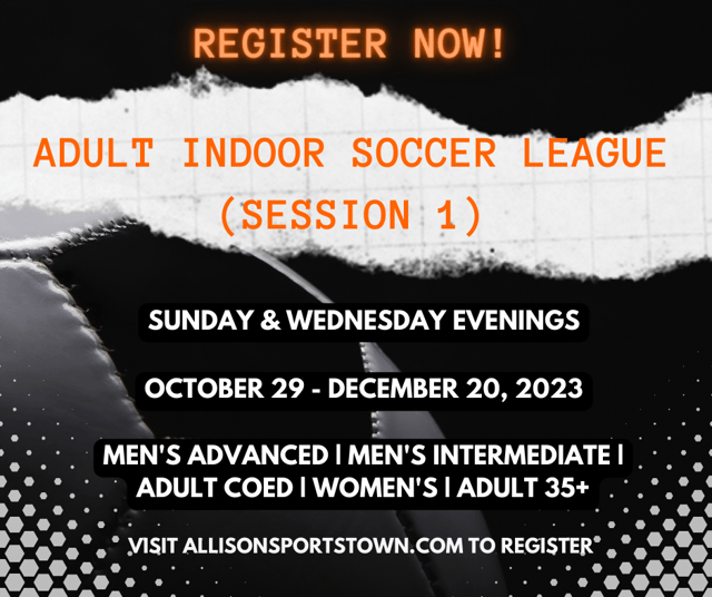 2023/2024 Adult Indoor Soccer League (Session 1)