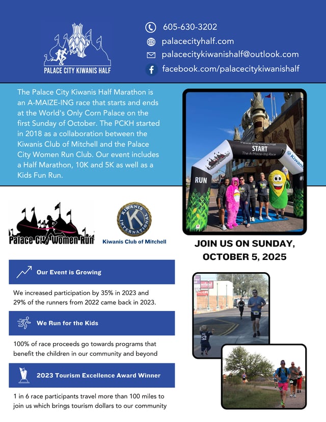 Kiwanis Half Marathon, 10K & 5K 2025 Flyer.png