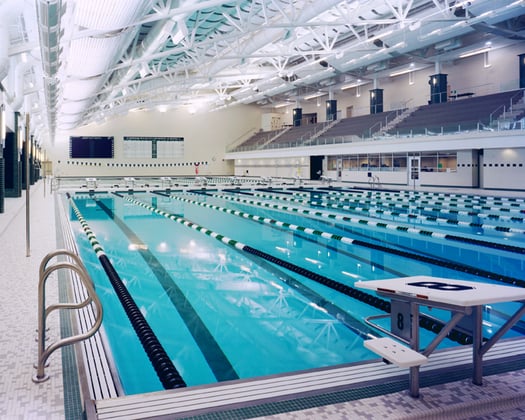 Pool - deck level looking up