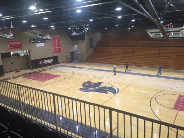 Belmont Abbey College basketball court