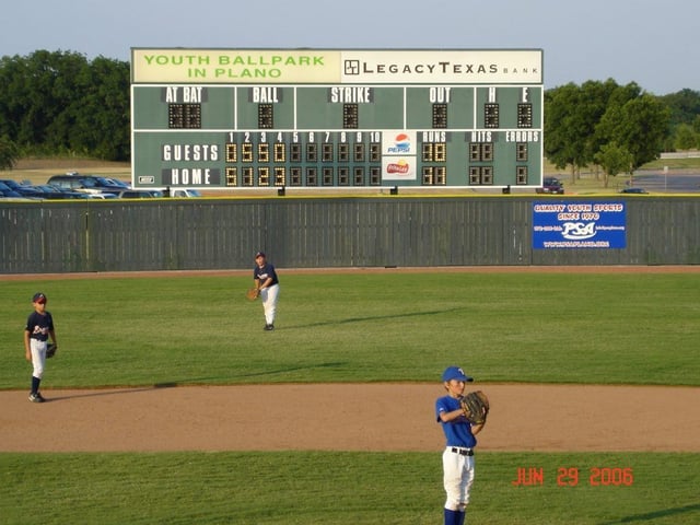 Youth ballpark plano