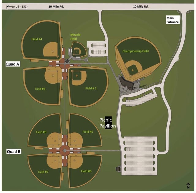 Map of the Art Van Sports Complex