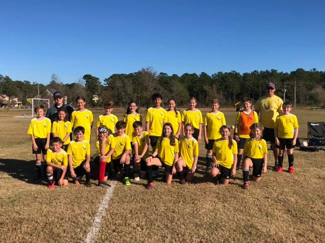 swansboro soccer association team photo